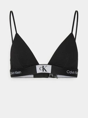 Biustonosz z trójkątną miseczką Calvin Klein czarny