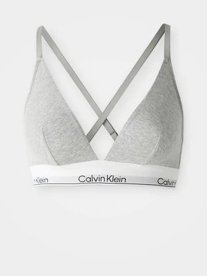 Biustonosz z trójkątną miseczką Calvin Klein jasnoszary