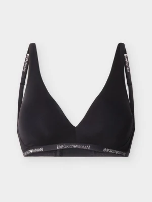 Biustonosz z trójkątną miseczką Emporio Armani czarny