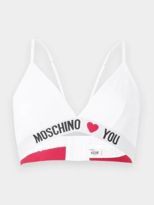 Biustonosz z trójkątną miseczką MOSCHINO biały