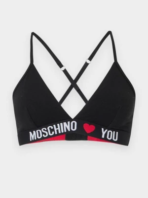 Biustonosz z trójkątną miseczką MOSCHINO czarny