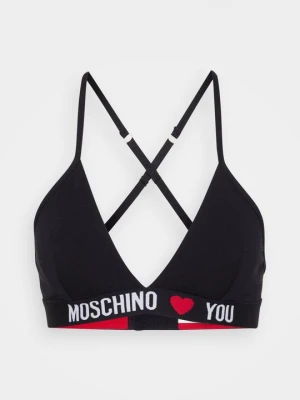 Biustonosz z trójkątną miseczką MOSCHINO czarny