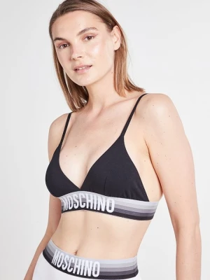 Biustonosz z trójkątną miseczką MOSCHINO czarny