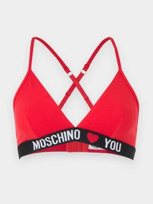 Biustonosz z trójkątną miseczką MOSCHINO czerwony