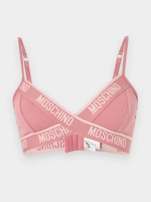 Biustonosz z trójkątną miseczką MOSCHINO różowy