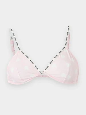 Biustonosz z trójkątną miseczką MOSCHINO różowy