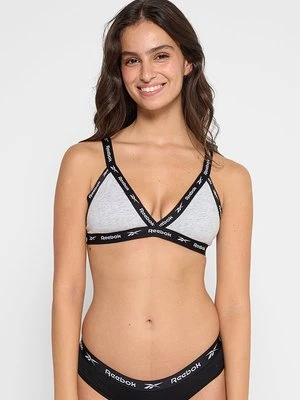 Biustonosz z trójkątną miseczką Reebok szary melanż