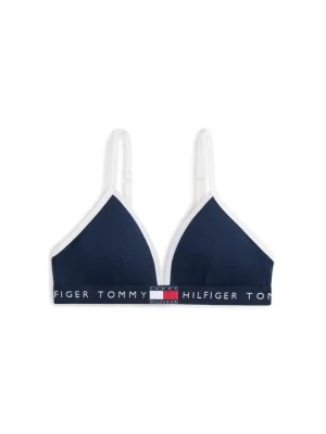 Biustonosz z trójkątną miseczką Tommy Hilfiger granatowy