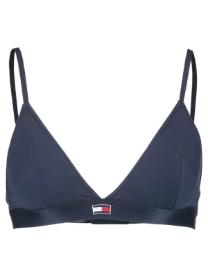 Biustonosz z trójkątną miseczką Tommy Hilfiger granatowy