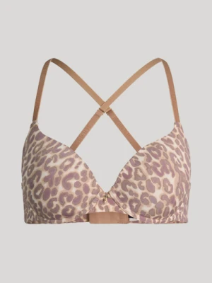 Biustonosz z wyściełanymi miseczkami Sensation w kolorze brązowo-beżowym w panterkę Joop