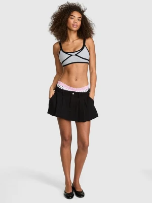 Biustonosz z zaokrąglonym dekoltem Double Up All-Day Cotton Victoria's Secret Szary
