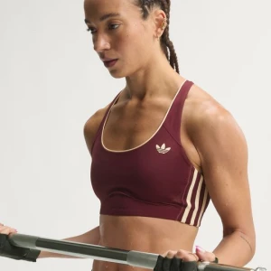 Biustonosz ze średnim wsparciem adidas Originals Sport bordowy