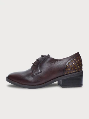 Biznesowe buty sznurowane CAFèNOIR czarny melanż