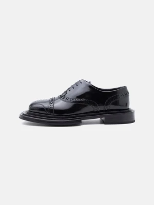 Biznesowe buty sznurowane MOSCHINO czarny