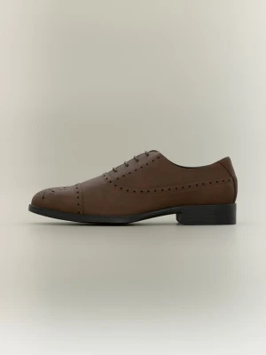 Biznesowe buty sznurowane Pier One By Zalando ciemnobrązowy