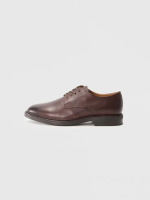 Biznesowe buty sznurowane Polo Ralph Lauren ciemnobrązowy