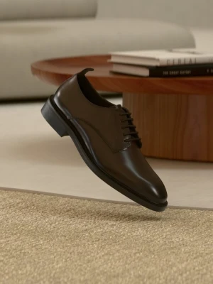 Biznesowe buty sznurowane Zign By Zalando ciemnobrązowy