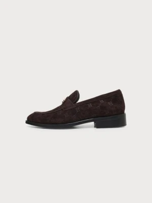Biznesowe loafersy Aldo brązowy