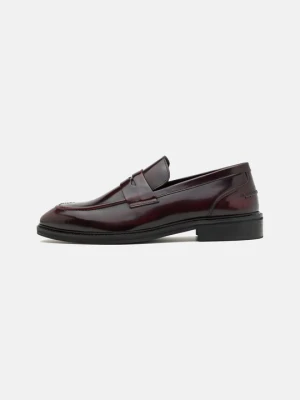 Biznesowe loafersy Zign By Zalando bordowy