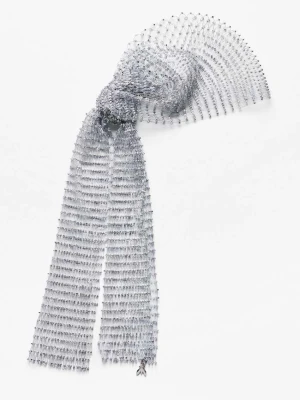 Biżuteryjne nakrycie głowy z siateczki ze strasem PATRIZIA PEPE