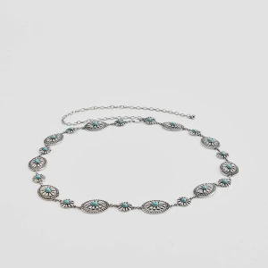 Biżuteryjny pasek z niebieskimi oczkami House