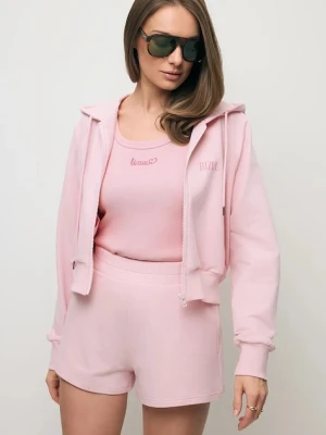 BIZUU bluza rozpinana z kapturem damska bawełniana CIANA