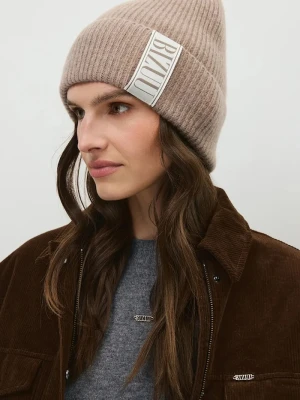 BIZUU czapka beanie damska wełniana LORE beżowy