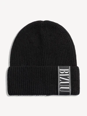 BIZUU czapka beanie damska wełniana LORE czarny