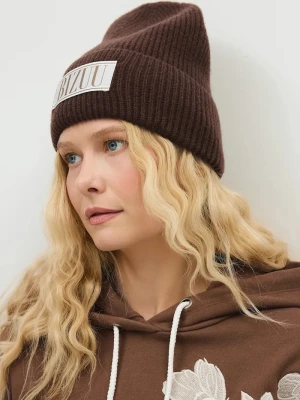 BIZUU czapka beanie damska wełniana MOYE brązowy