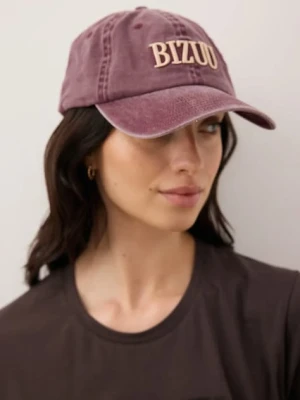 Bizuu czapka z daszkiem bawełniana ZANE kolor bordowy ZANE BORDOWY