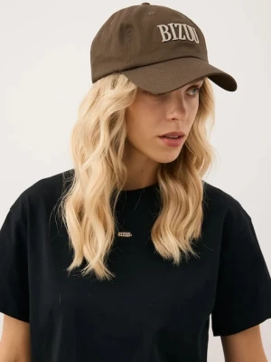 Bizuu czapka z daszkiem bawełniana ZANE kolor brązowy ZANE BRĄZOWY