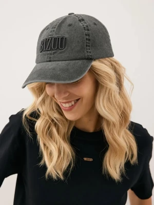 Bizuu czapka z daszkiem bawełniana ZANE kolor szary ZANE SZARY