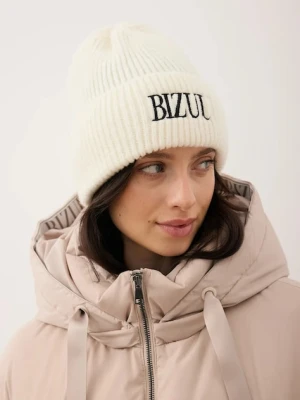 Bizuu czapka z dodatkiem wełny ROYU kolor beżowy ROYU KREMOWY