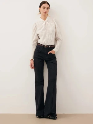 Bizuu jeansy BELINNA damskie high waist BELINNA CZARNY