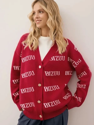 Bizuu kardigan bawełniany KYLE damski kolor bordowy KYLE BORDOWY