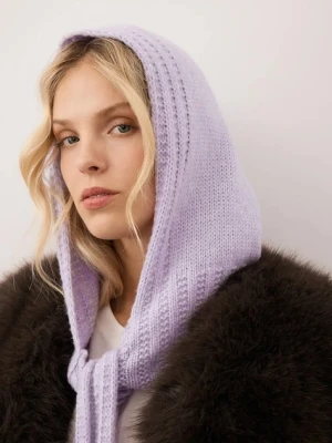Bizuu kominiarka z dodatkiem wełny BIFFI kolor fioletowy BIFFI FIOLETOWY