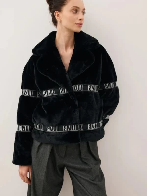 Bizuu kurtka GREGORIA kolor czarny przejściowa oversize GREGORIA CZARNY