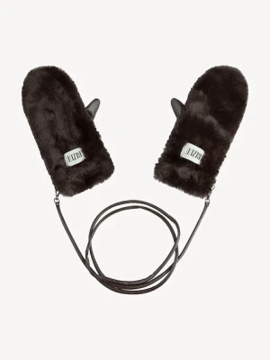 Bizuu rękawiczki ROKKA damskie kolor brązowy ROKKA BRĄZOWY