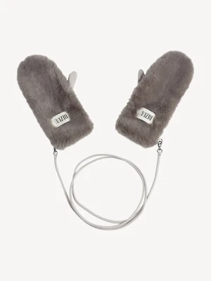 Bizuu rękawiczki ROKKA damskie kolor szary ROKKA TAUPE