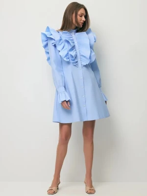 BIZUU sukienka letnia z bawełną SANN