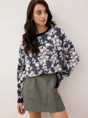 Bizuu sweter CANELA damski kolor granatowy CANELA GRANATOWY