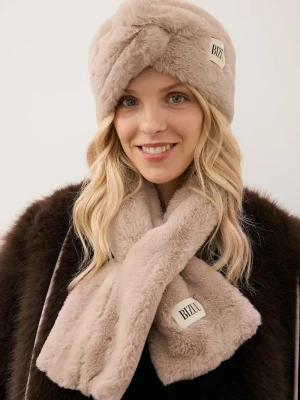 BIZUU szalik FLUFFY beżowy