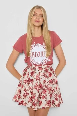 Bizuu t-shirt bawełniany IOLA damski kolor różowy IOLA ROZOWY