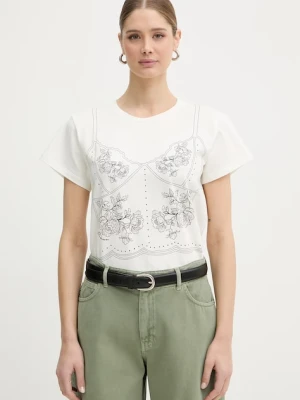 BIZUU t-shirt damski z bawełną BROOKE