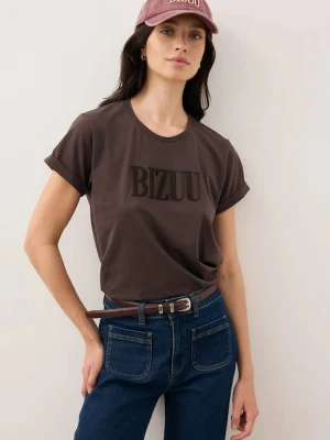 Bizuu t-shirt NIKKO damski kolor brązowy NIKKO BRĄZOWY