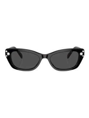 Black/Dark Grey Sunglasses Swarovski