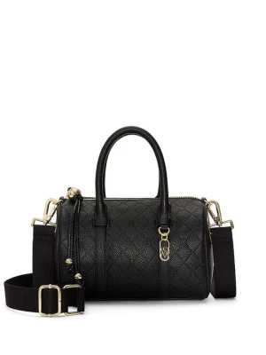 Black Debossed Mała torebka crossbody Victoria's Secret