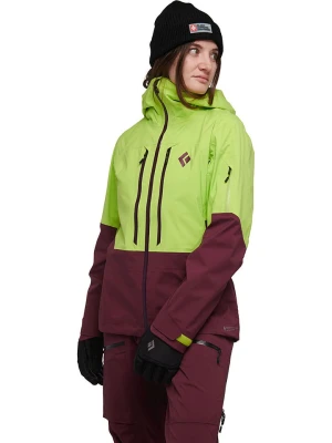 Black Diamond Kurtka hardshellowa "Recon" w kolorze zielono-bordowym rozmiar: L