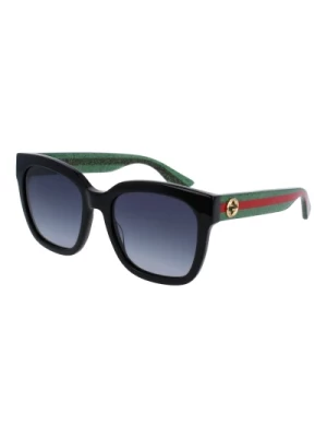 Black Green/Grey Shaded Sunglasses Gucci