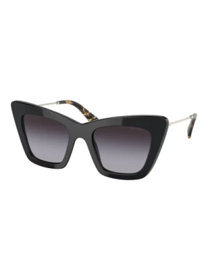 Black/Grey Sunglasses SMU 01Ws Miu Miu